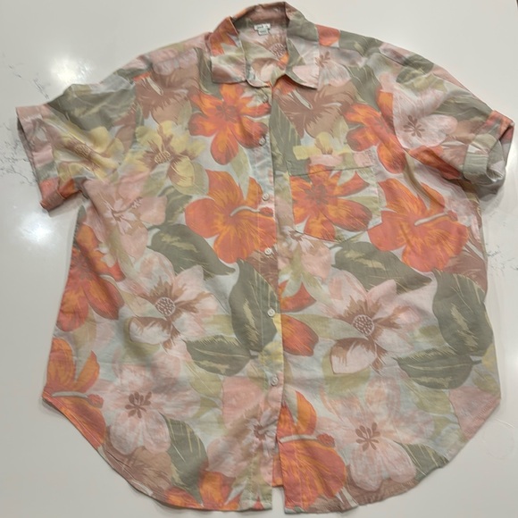 aerie Tops - Aerie Hawaiian button down shirt
